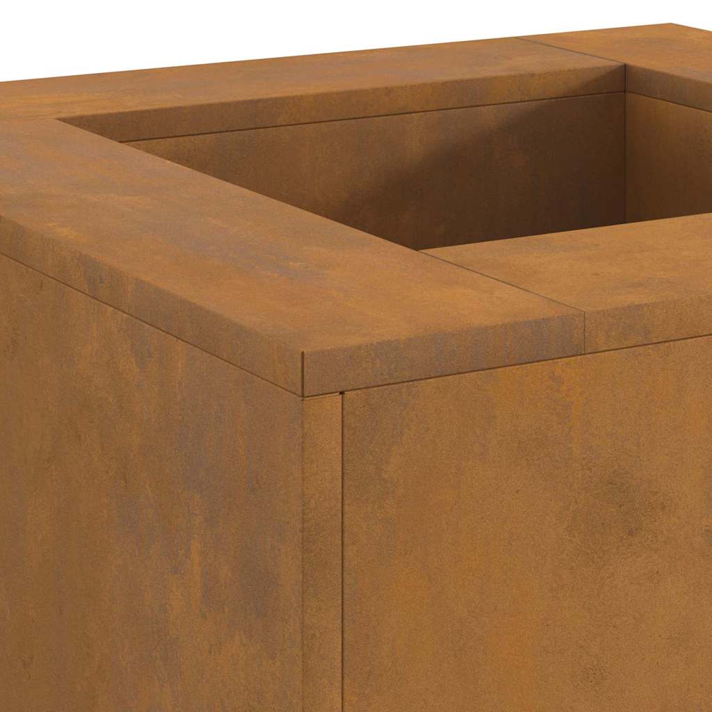 vidaXL Fire Pit Brown 60 x 60 x 30 cm Weathering steel