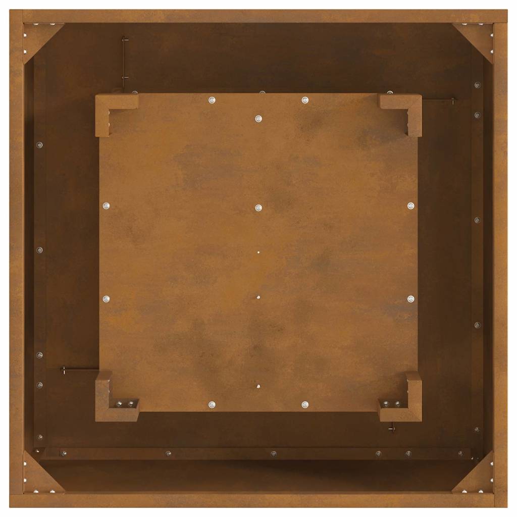 vidaXL Fire Pit Brown 60 x 60 x 30 cm Weathering steel