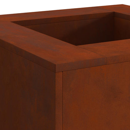 vidaXL Fire Pit Brown 60 x 60 x 30 cm Weathering Steel