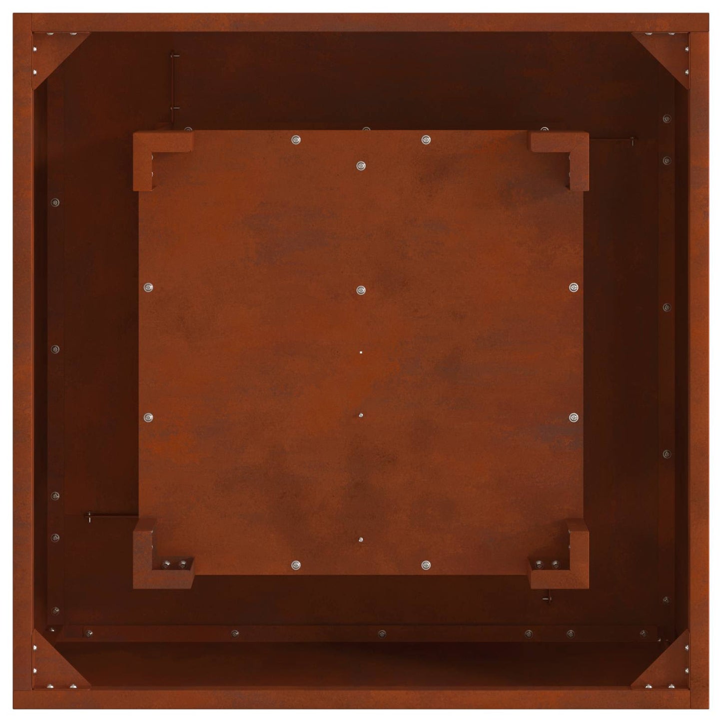 vidaXL Fire Pit Brown 60 x 60 x 30 cm Weathering Steel