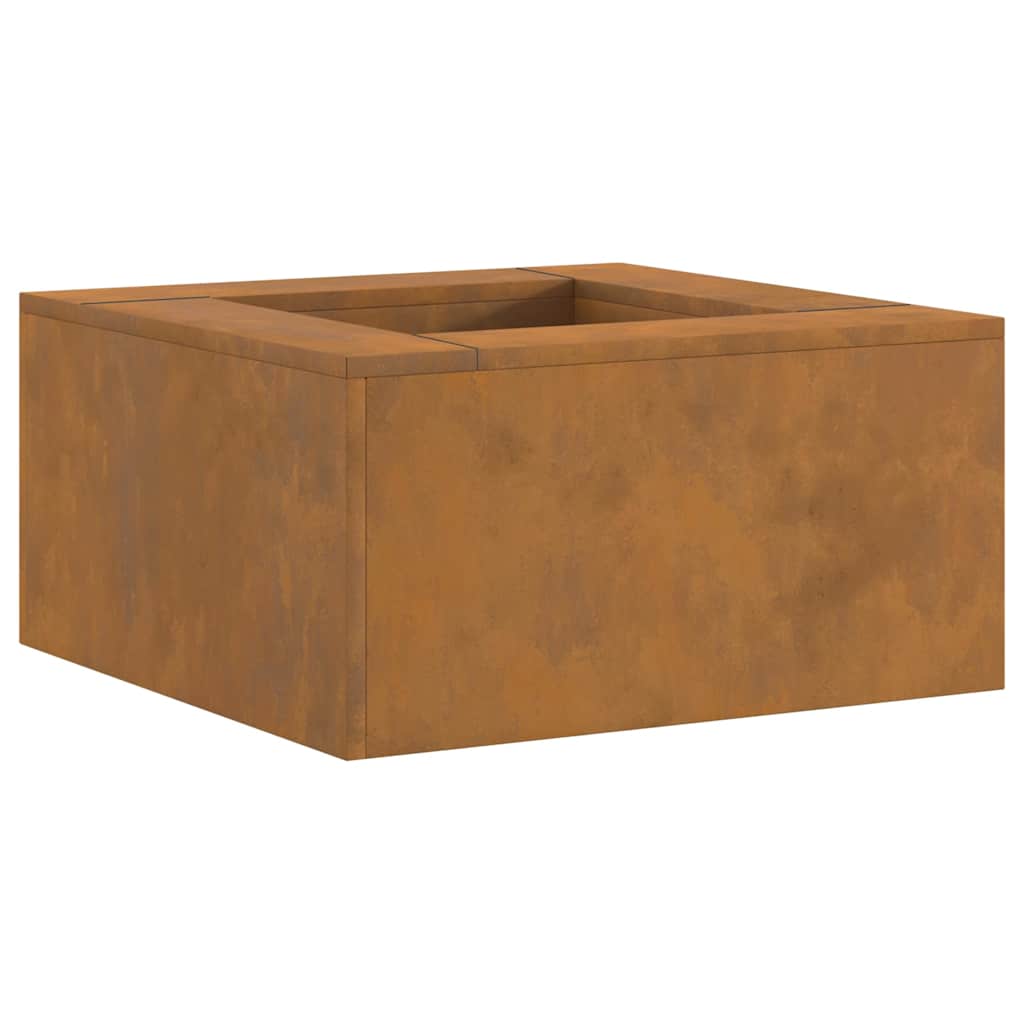 vidaXL Fire Pit Brown 60 x 60 x 30 cm Weathering steel