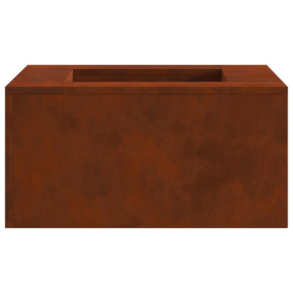 vidaXL Fire Pit Brown 60 x 60 x 30 cm Weathering Steel