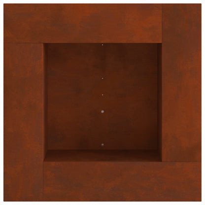 vidaXL Fire Pit Brown 60 x 60 x 30 cm Weathering Steel