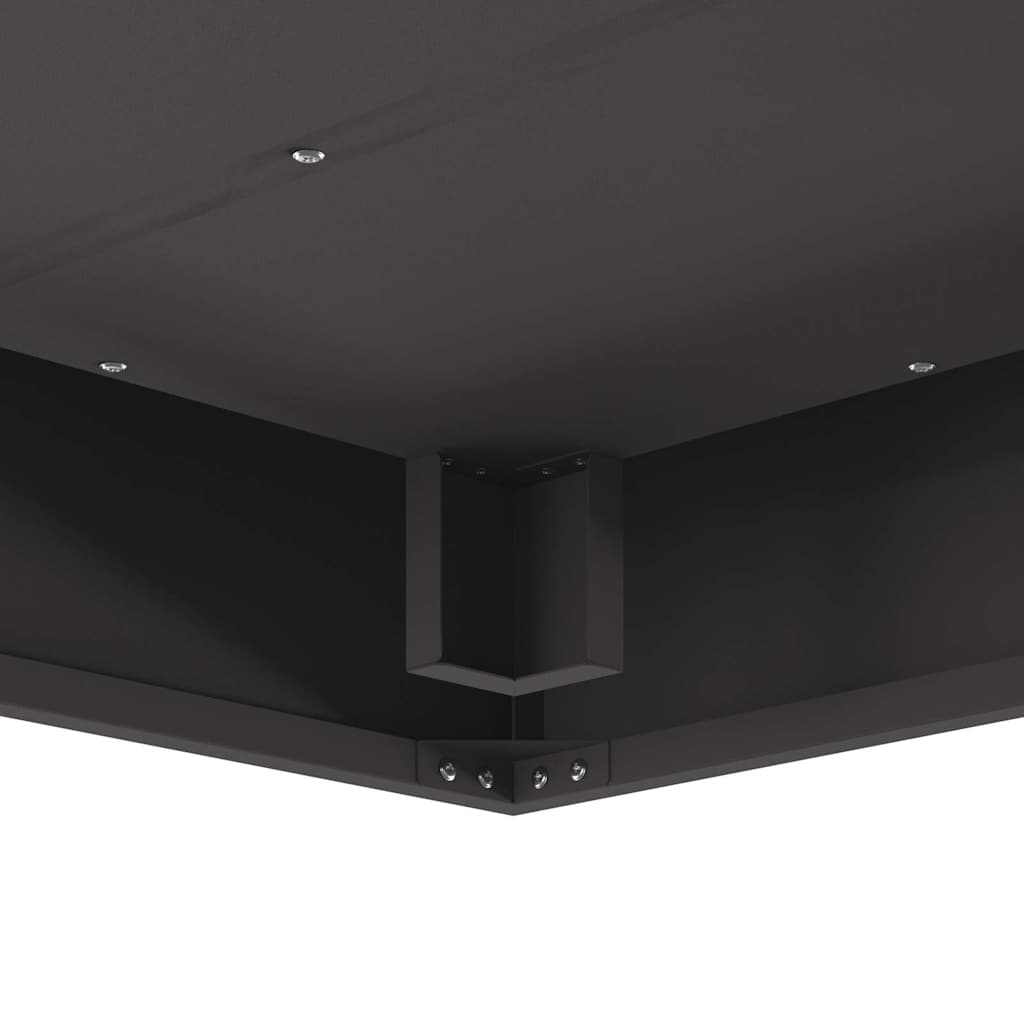 vidaXL Fire Pit Black 80 x 80 x 40 cm Cold-rolled steel