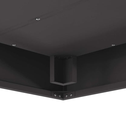 vidaXL Fire Pit Black 80 x 80 x 40 cm Cold-rolled steel