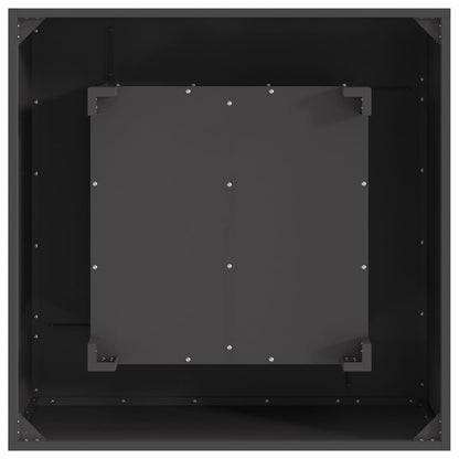 vidaXL Fire Pit Black 80 x 80 x 40 cm Cold-rolled steel