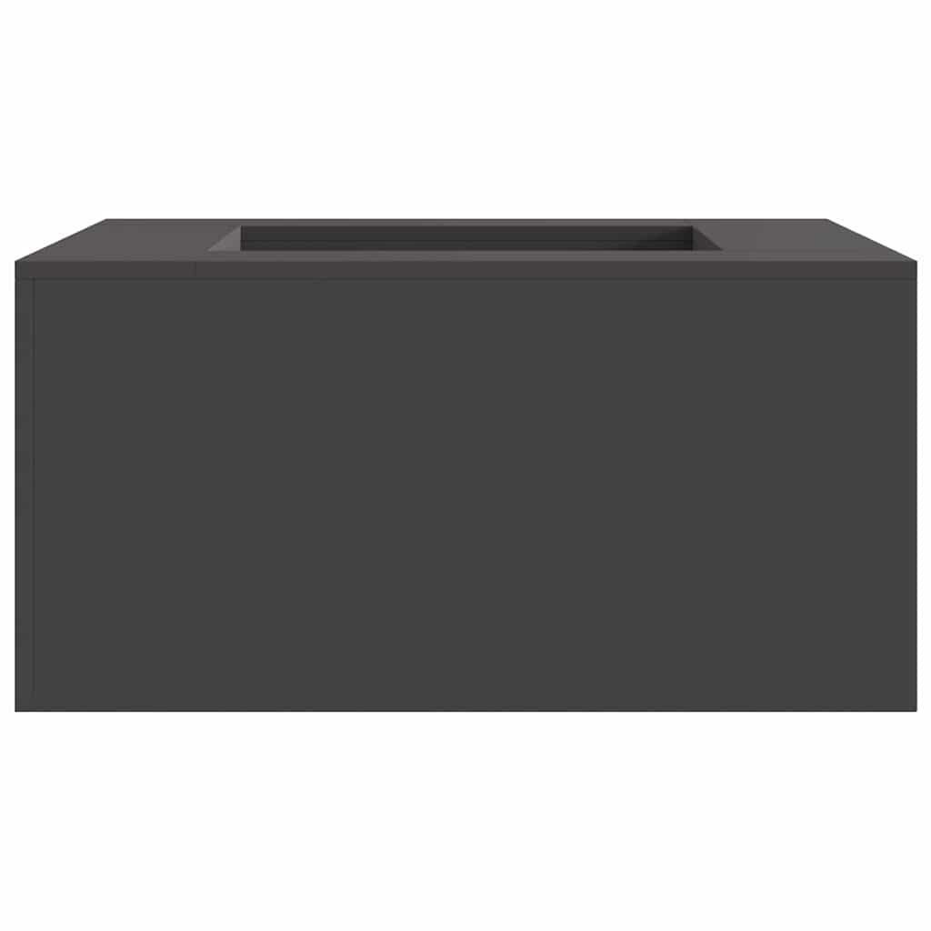 vidaXL Fire Pit Black 80 x 80 x 40 cm Cold-rolled steel