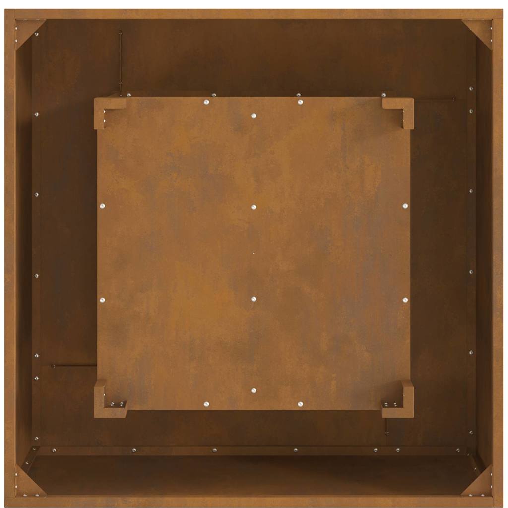 vidaXL Fire Pit Brown 80 x 80 x 40 cm Weathering steel