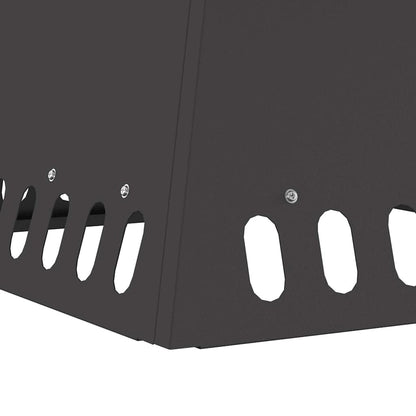 vidaXL Fire Bowl Black 48 x 48 x 40 cm Weathering Steel