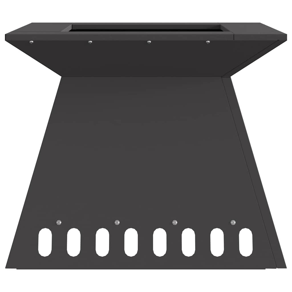 vidaXL Fire Pit Black 48 x 48 x 40 cm Steel