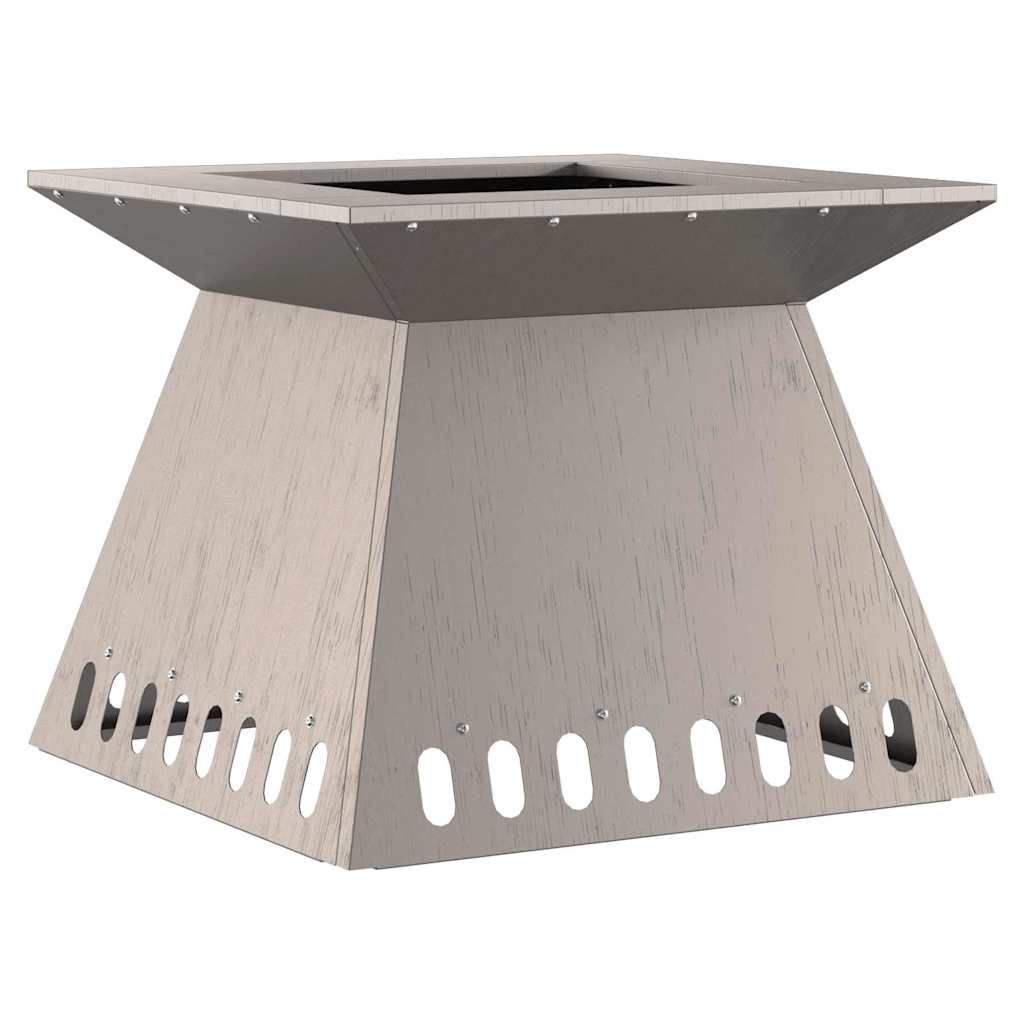 vidaXL Fire Pit Brown 48 x 48 x 40 cm Weathering Steel