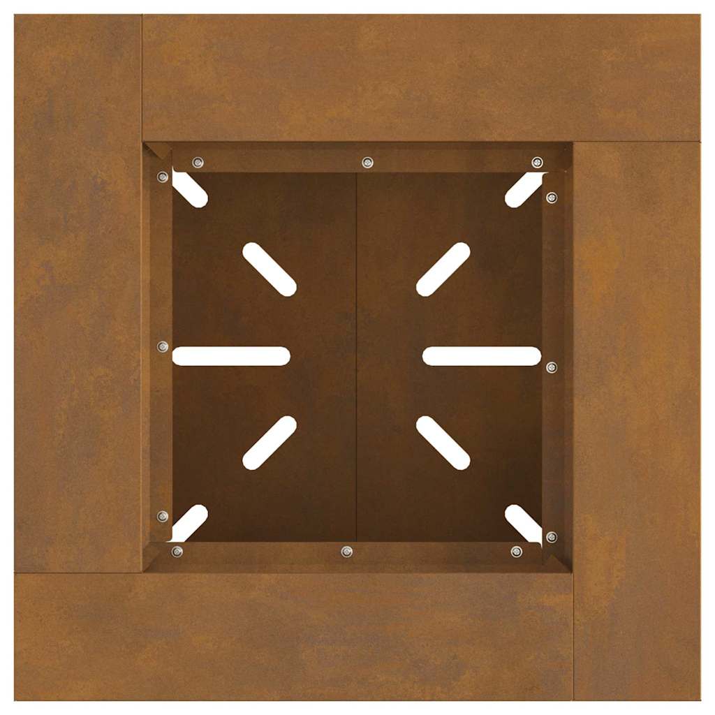 vidaXL Fire Pit Brown 48 x 48 x 40 cm Weathering steel