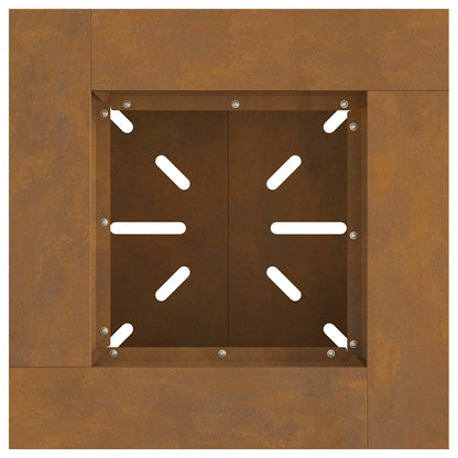 vidaXL Fire Pit Brown 48 x 48 x 40 cm Weathering steel