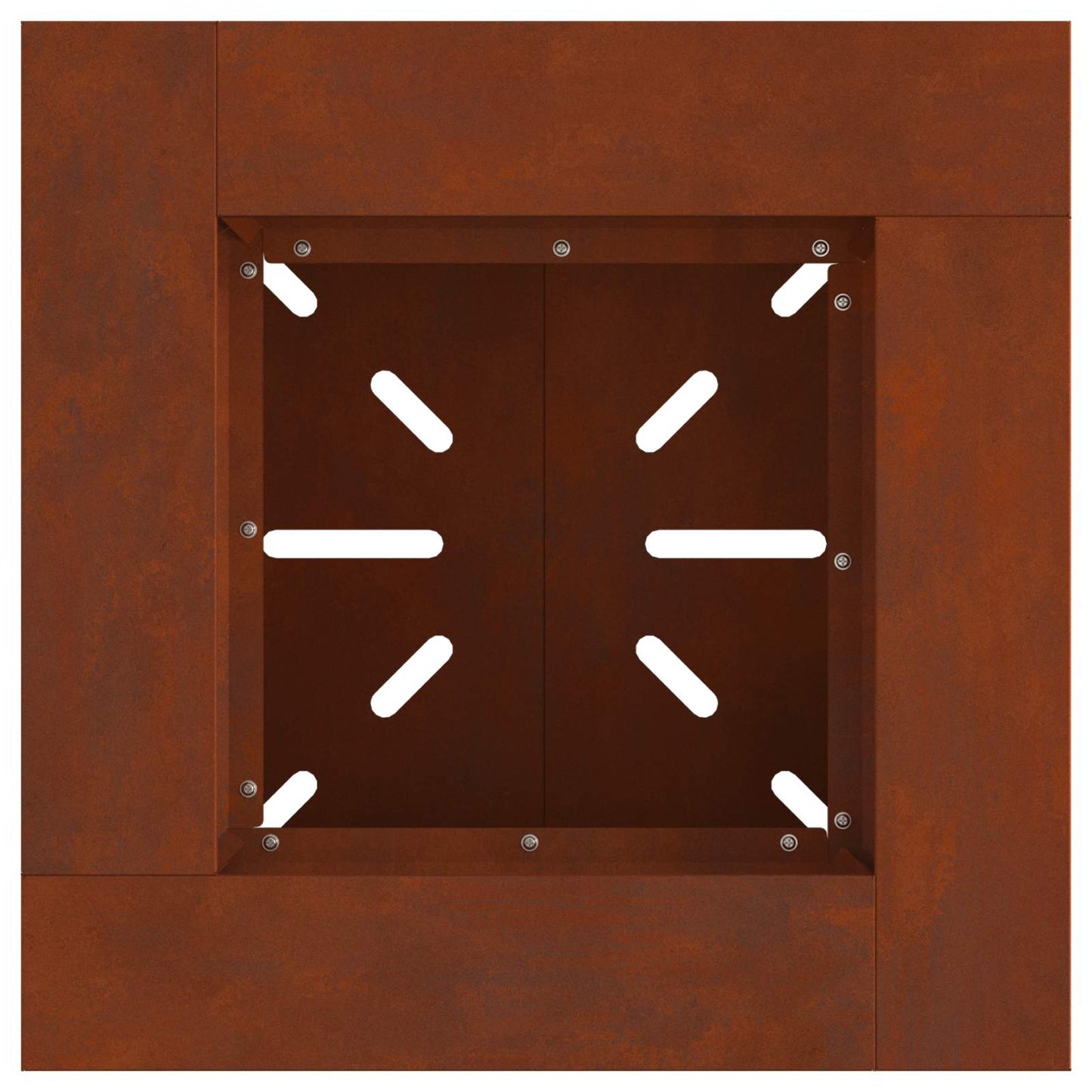 vidaXL Fire Pit Brown 48 x 48 x 40 cm Weathering Steel
