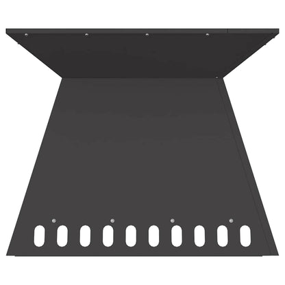 vidaXL Fire Pit Black 60 x 60 x 50 cm Cold-rolled steel