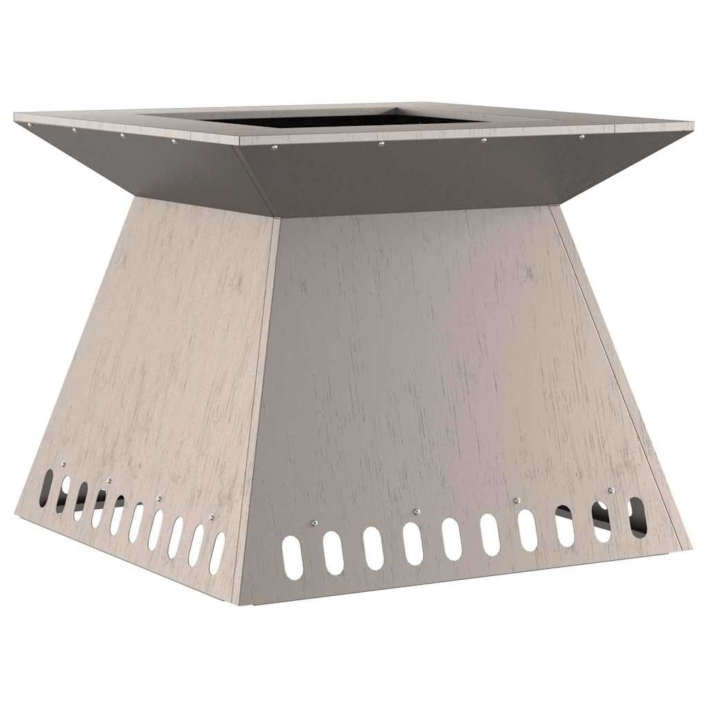 vidaXL Fire Pit Brown 60 x 60 x 50 cm Weathering Steel