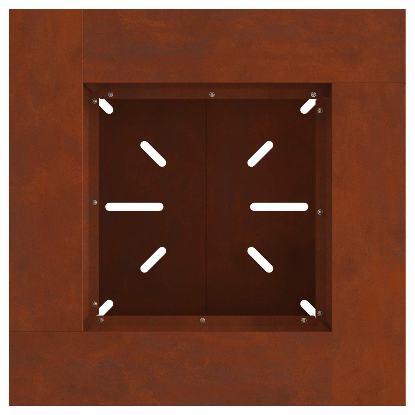 vidaXL Fire Pit Brown 60 x 60 x 50 cm Weathering Steel