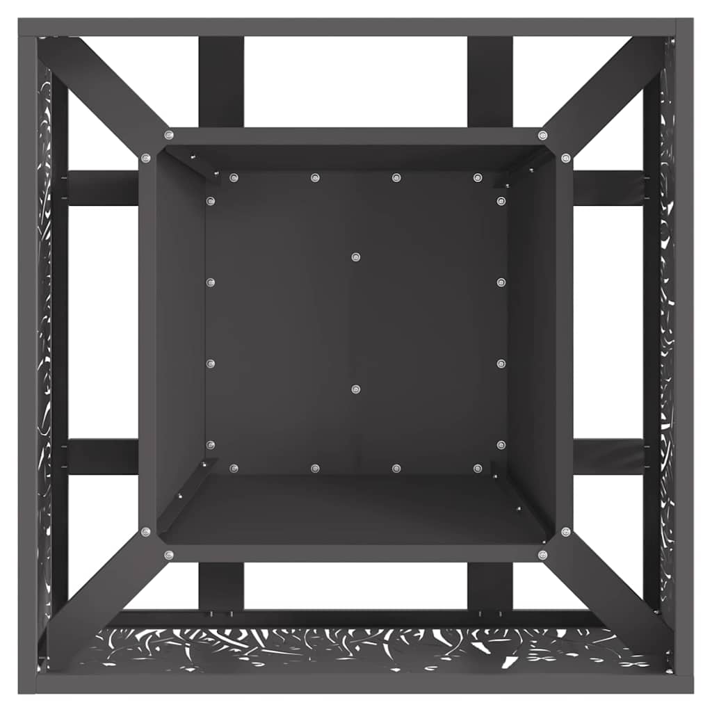 vidaXL Fire Pit Black 60 x 60 x 30 cm Steel