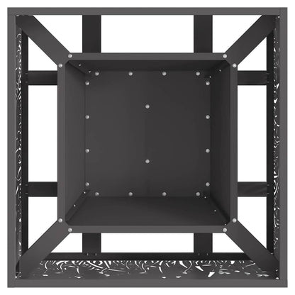 vidaXL Fire Pit Black 60 x 60 x 30 cm Steel
