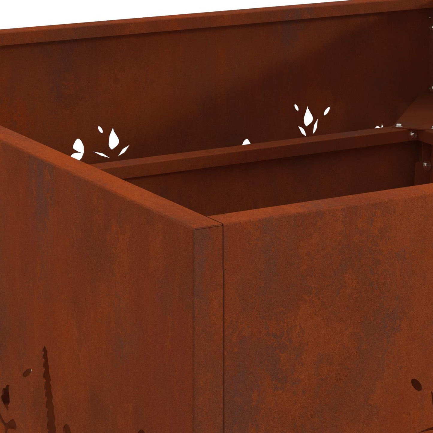 vidaXL Fire Pit Brown 60 x 60 x 30 cm Weathering Steel