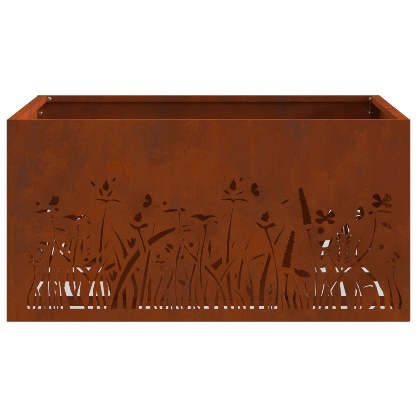 vidaXL Fire Pit Brown 60 x 60 x 30 cm Weathering Steel