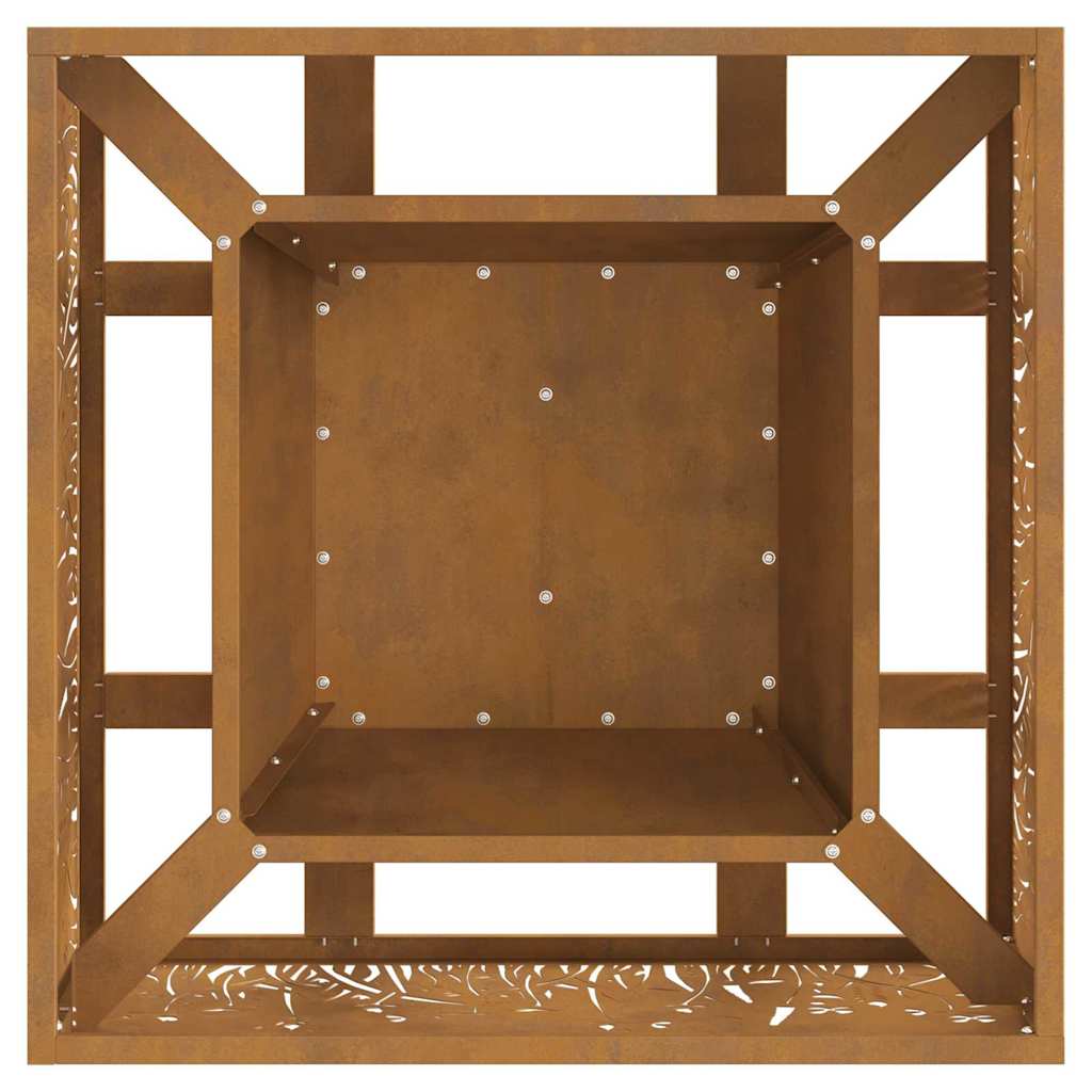 vidaXL Fire Pit Brown 60 x 60 x 30 cm Weathering steel