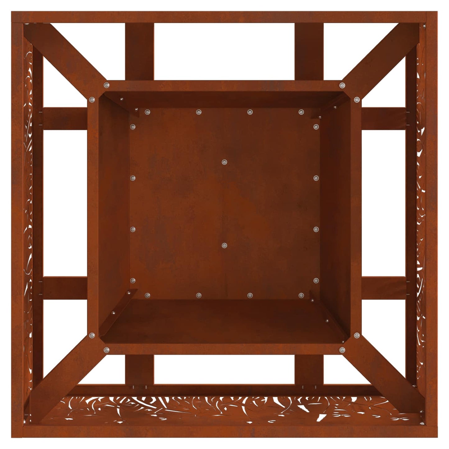 vidaXL Fire Pit Brown 60 x 60 x 30 cm Weathering Steel