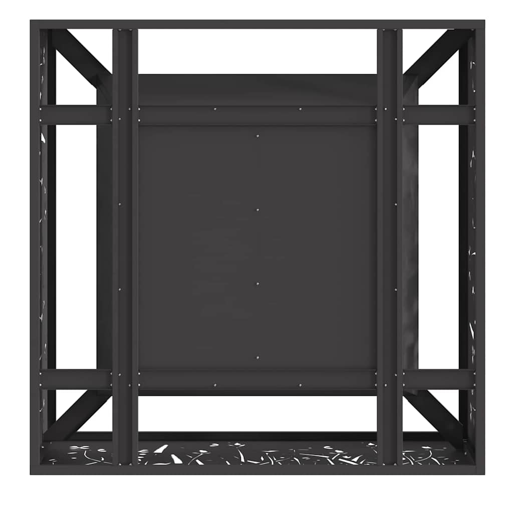 vidaXL Fire Pit Black 80 x 80 x 30 cm Cold-rolled steel