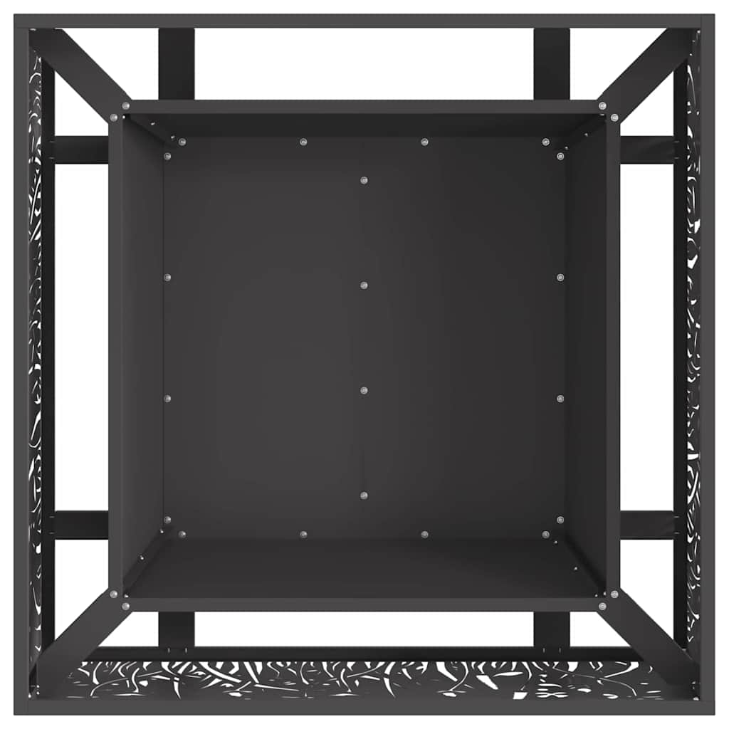 vidaXL Fire Pit Black 80 x 80 x 30 cm Cold-rolled steel