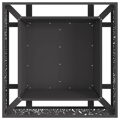 vidaXL Fire Pit Black 80 x 80 x 30 cm Cold-rolled steel