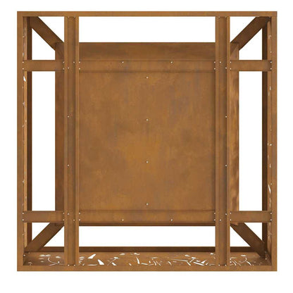 vidaXL Fire Pit Brown 80 x 80 x 30 cm Weathering steel