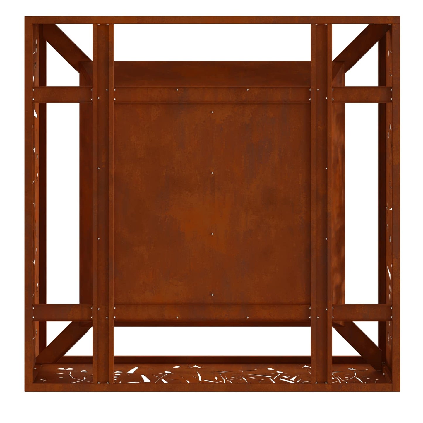 vidaXL Fire Pit Brown 80 x 80 x 30 cm Weathering Steel