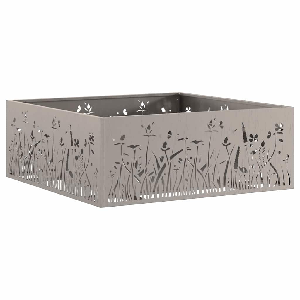 vidaXL Fire Pit Brown 80 x 80 x 30 cm Weathering Steel