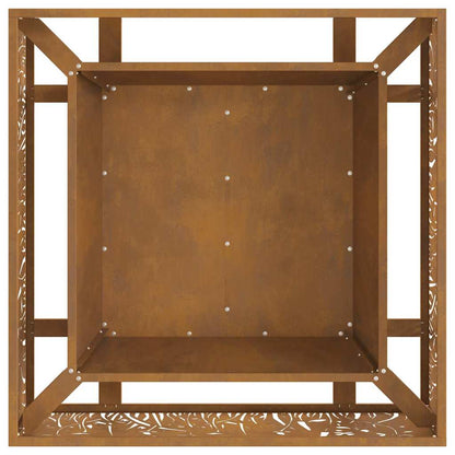 vidaXL Fire Pit Brown 80 x 80 x 30 cm Weathering steel
