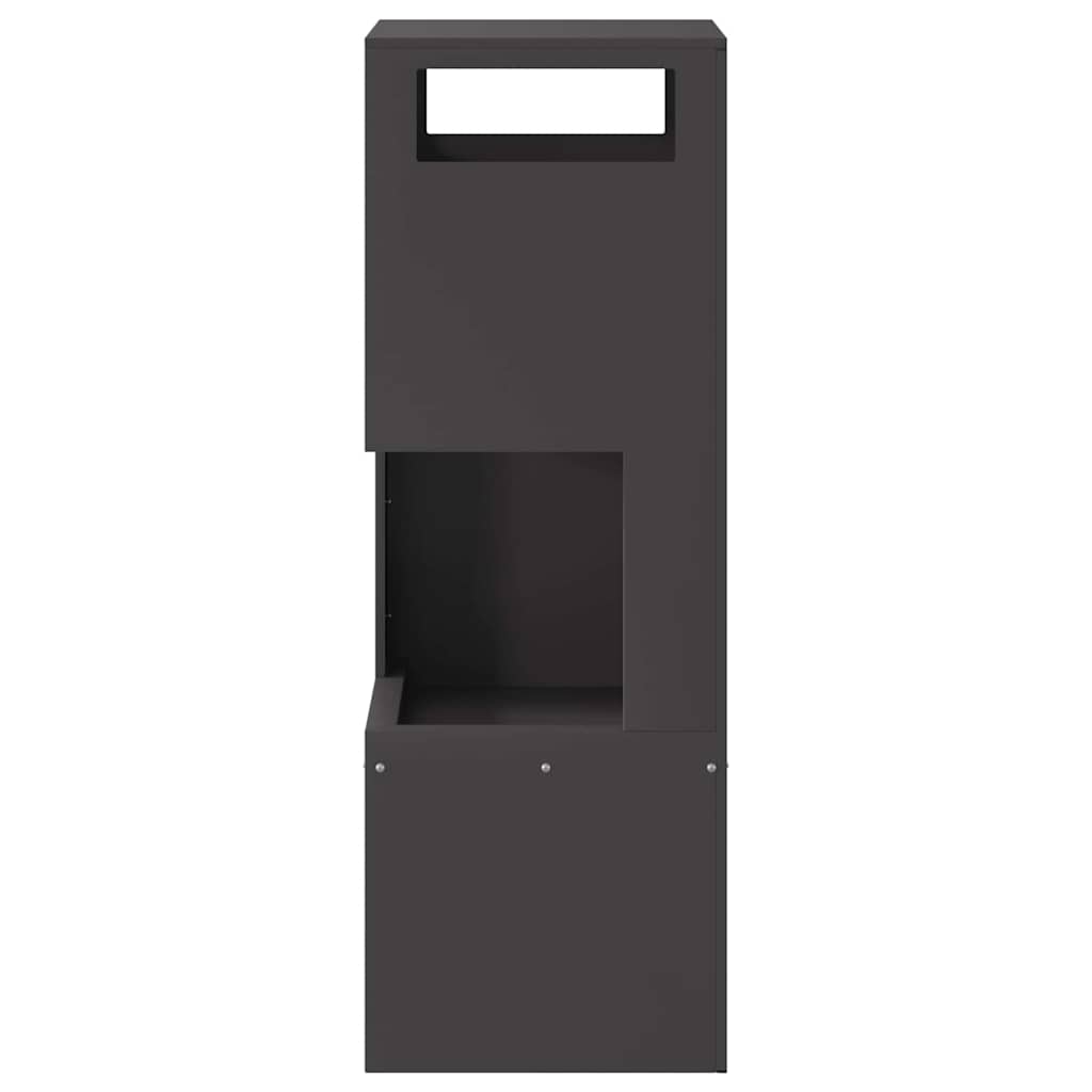 vidaXL Fire Pit Black 35 x 35 x 100 cm Cold-rolled steel