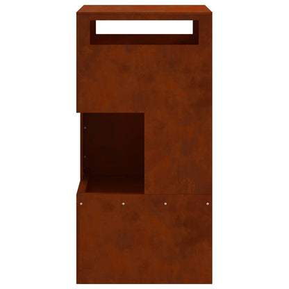 vidaXL Fire Pit Brown 50 x 50 x 100 cm Weathering Steel