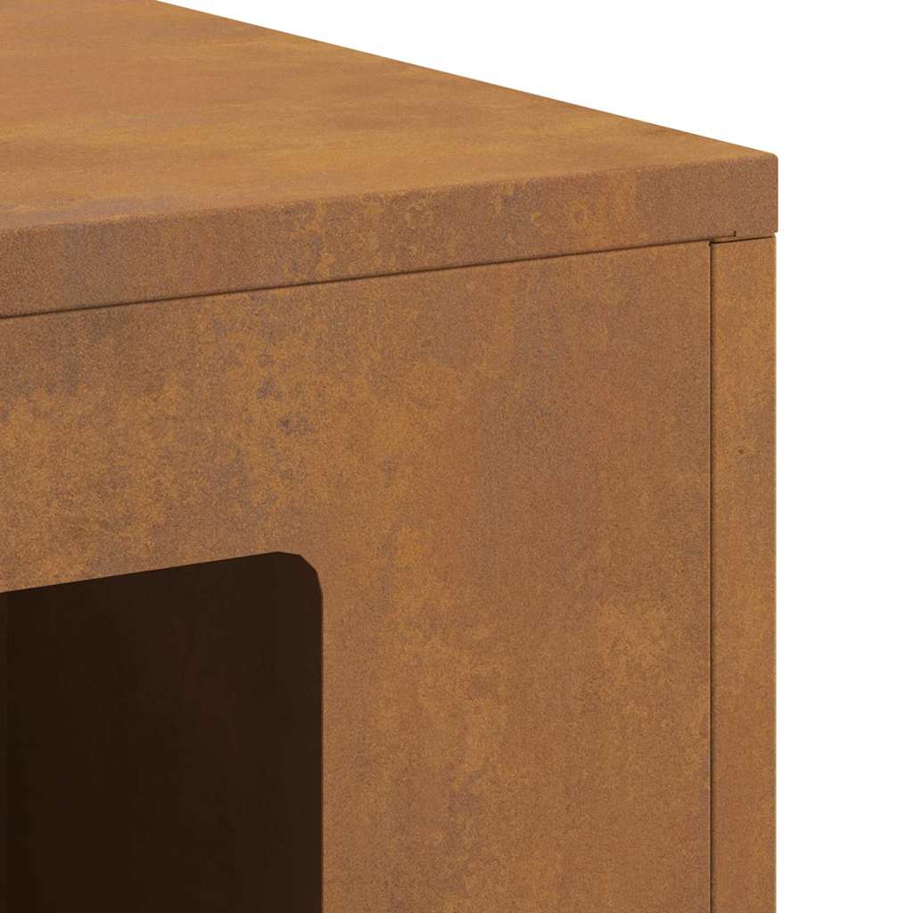 vidaXL Fire Pit Brown 60 x 40 x 96 cm Weathering steel