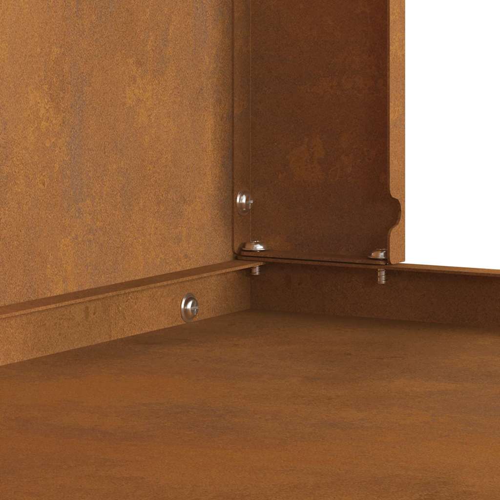 vidaXL Fire Pit Brown 80 x 50 x 96 cm Weathering steel