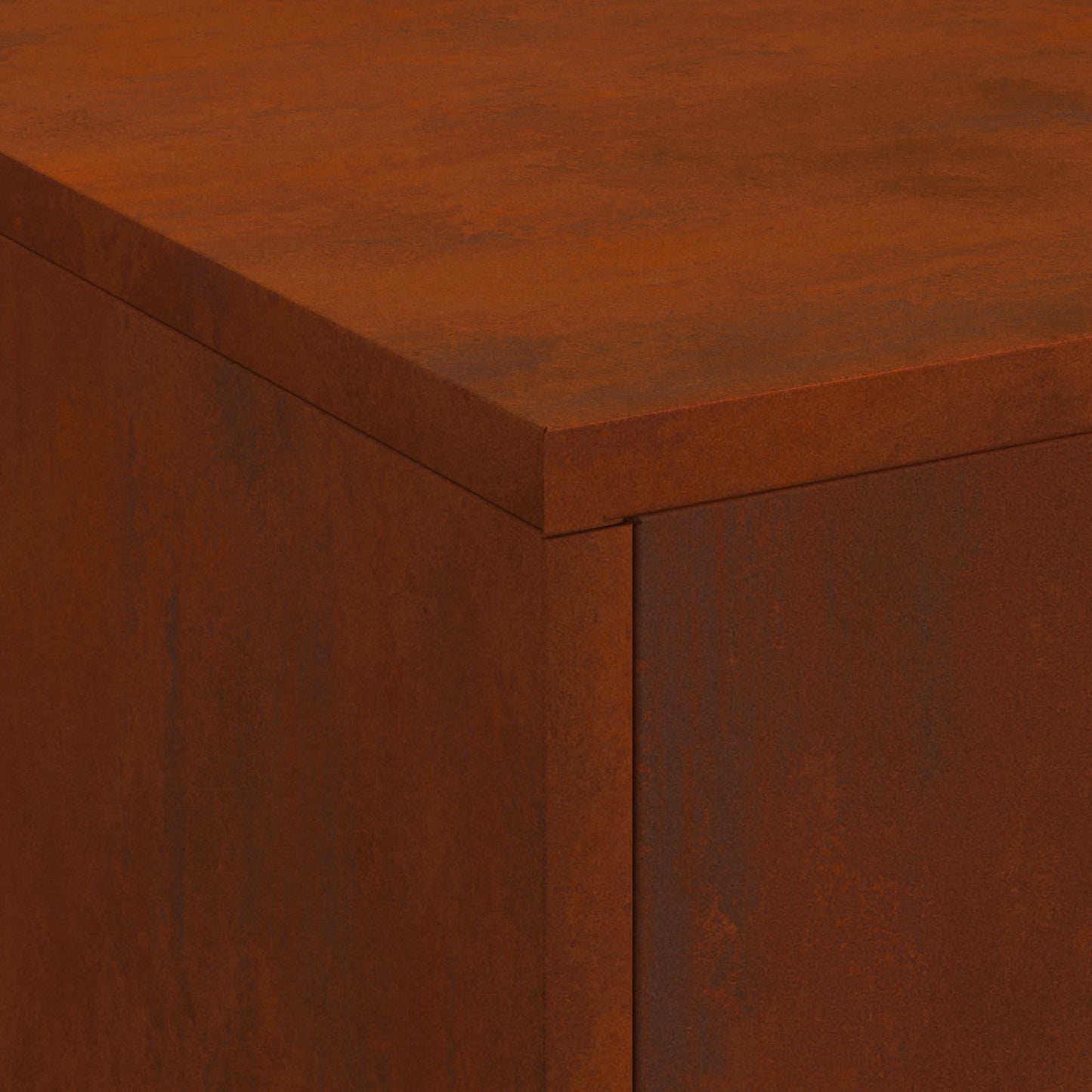 vidaXL Fire Pit Brown 80 x 50 x 96 cm Weathering Steel
