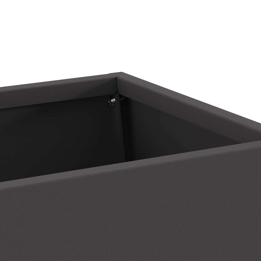 vidaXL Fire Pit Black 60 x 35 x 100 cm Steel