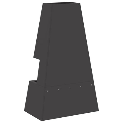 vidaXL Fire Pit Black 60 x 35 x 100 cm Steel