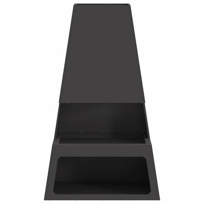 vidaXL Fire Pit Black 60 x 35 x 100 cm Steel