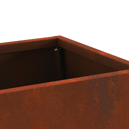 vidaXL Fire Pit Brown 60 x 35 x 100 cm Weathering Steel