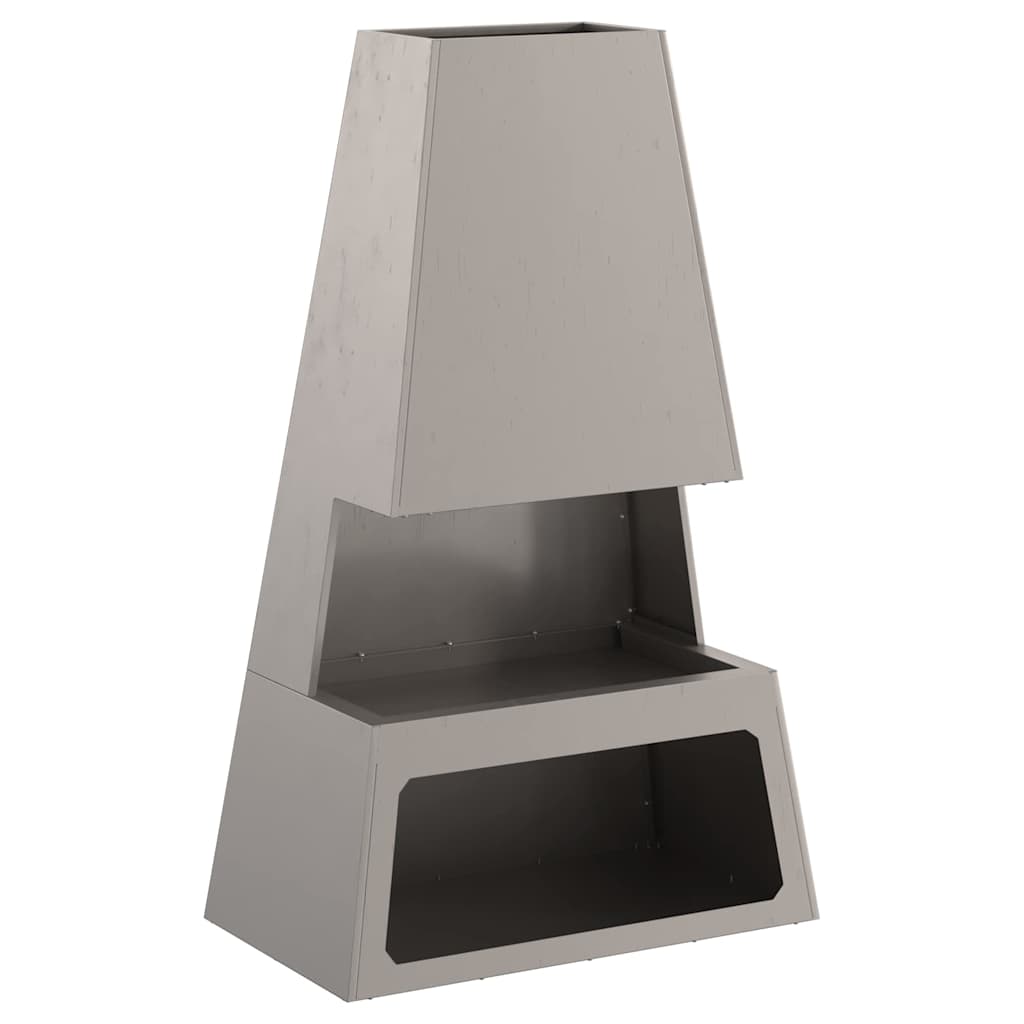 vidaXL Fire Pit Brown 60 x 35 x 100 cm Weathering steel