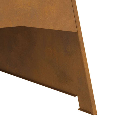 vidaXL Fire Pit Brown 50 x 50 x 95 cm Weathering steel