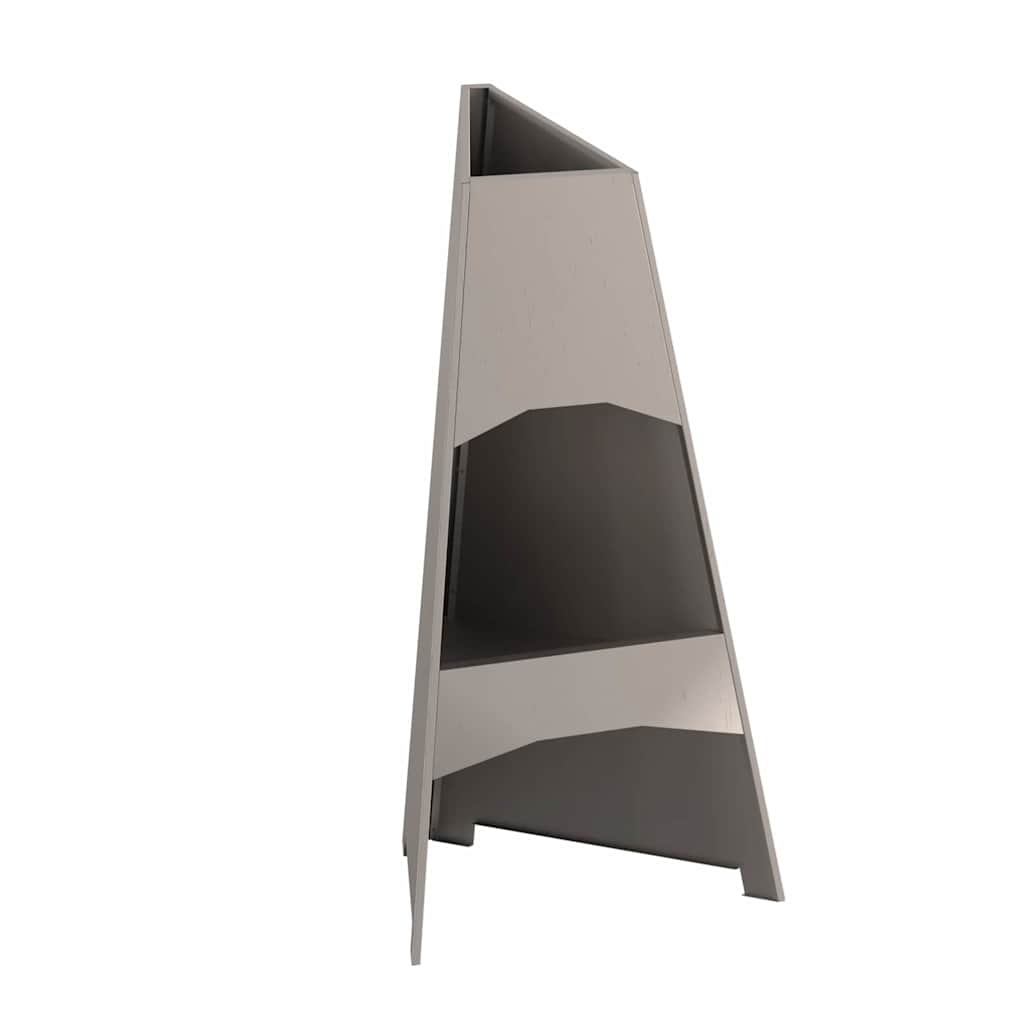 vidaXL Fire Pit Brown 50 x 50 x 95 cm Weathering Steel
