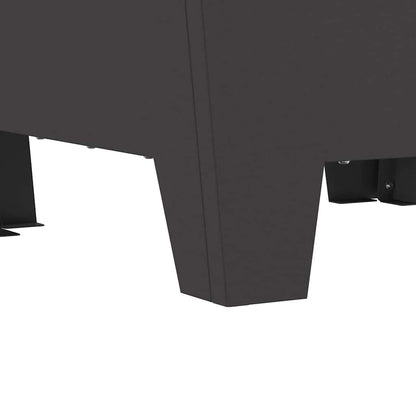 vidaXL Fire Pit Black 50 x 50 x 38 cm Cold-rolled steel