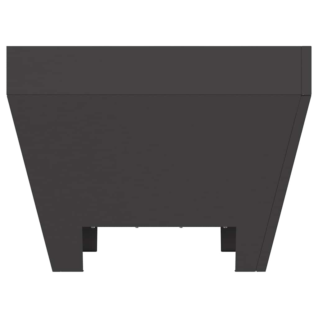 vidaXL Fire Pit Black 50 x 50 x 38 cm Cold-rolled steel