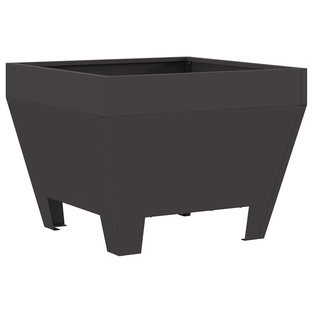 vidaXL Fire Pit Black 50 x 50 x 38 cm Cold-rolled steel