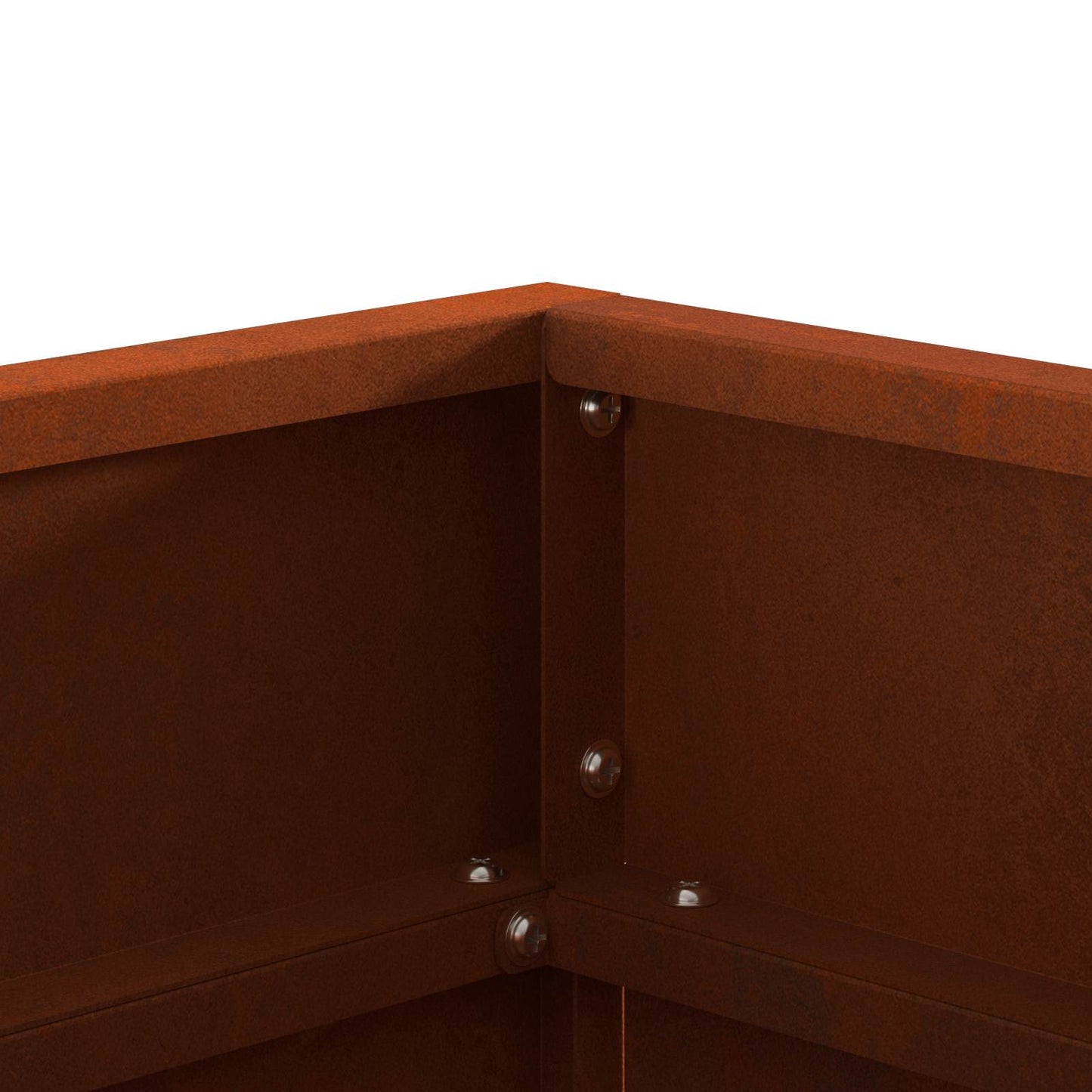 vidaXL Fire Pit Brown 50 x 50 x 38 cm Weathering Steel